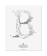 Load image into Gallery viewer, Letter B 8&quot;x10&quot; Print  ($15)
