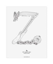 Load image into Gallery viewer, Letter Z 8&quot;x10&quot; Print  ($15)
