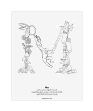 Load image into Gallery viewer, Letter M 8&quot;x10&quot; Print  ($15)
